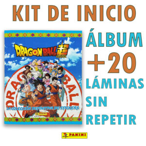 ÁLBUM DRAGON BALL SUPER + 20 STICKERS SIN REPETIR – PANINI