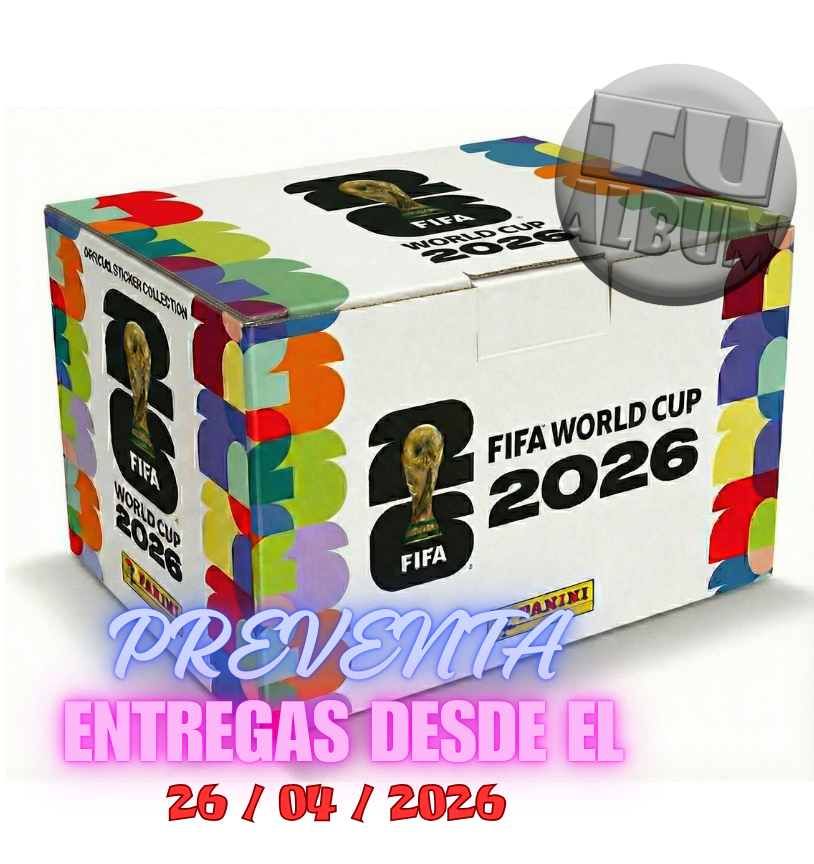 lbum Pasta Dura Caja X 104 Sobres MUNDIAL 2026 PANINI TuAlbum lbum Pasta Dura Caja X 104 Sobres MUNDIAL 2026 PANINI TuAlbum